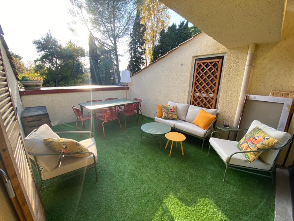 Ferienwohnung Val De Pome 6Pers Piscine Parking 25Min Pied Plage Biot Exterior foto